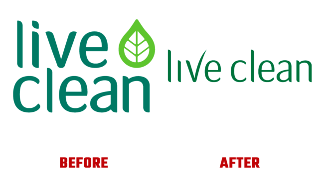 Live Clean Antes e Depois Logo (historia)