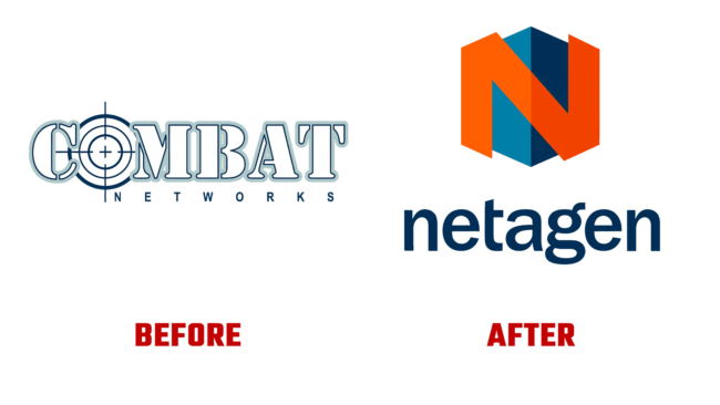 Netagen Antes e Depois Logo (historia)