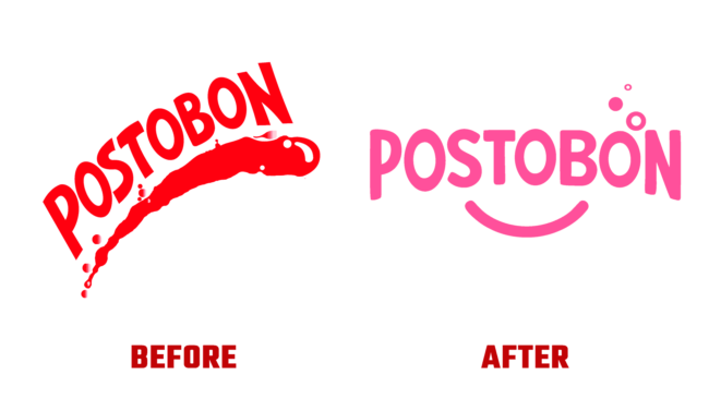 Postobon Antes e Depois Logo (historia)