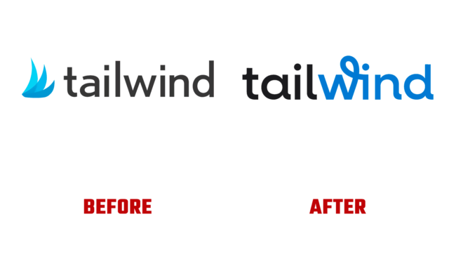 Tailwind Antes e Depois Logo (historia)