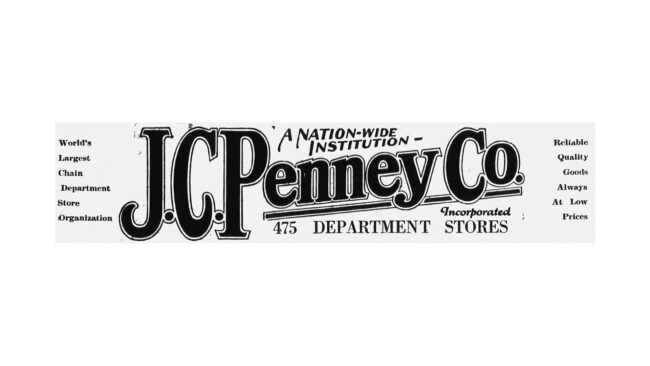 J.C. Penney Co., Incorporated Logo 1920-1929