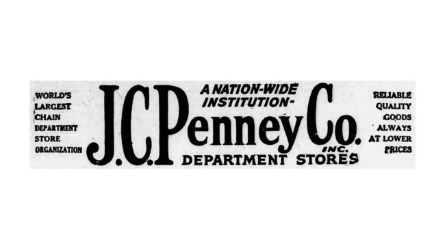 J.C. Penney Co., Incorporated Logo 1926-1929