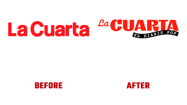 La Cuarta Antes e Depois Logo (historia)