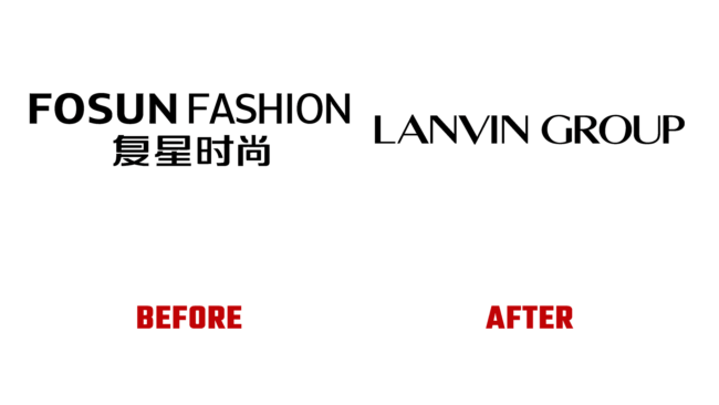 Lanvin Group Antes e Depois Logo (história)