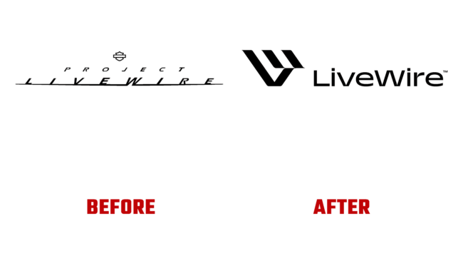 LiveWire Antes e Depois Logo (historia)