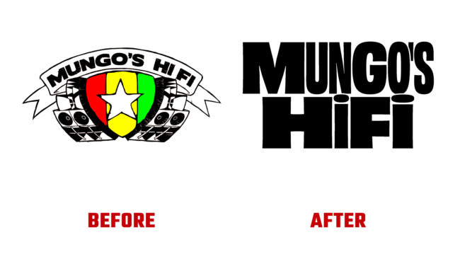 Mungo's Hi Fi Antes e Depois Logo (história)