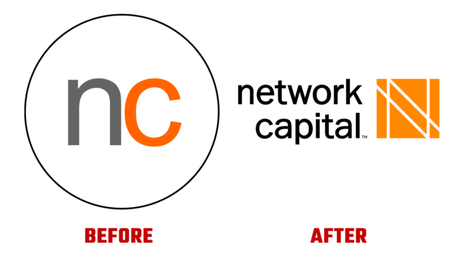 Network Capital Antes e Depois Logo (história)