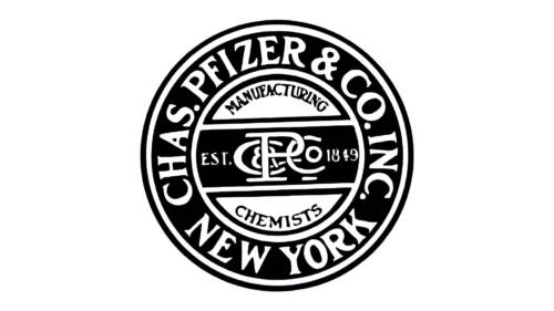 Chas Pfizer & Company of New York Logo 1849-1948