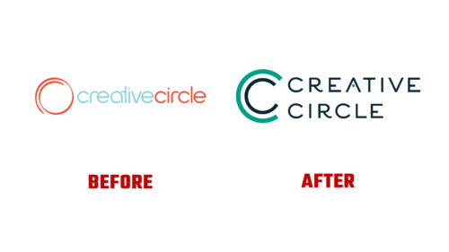 Creative Circle Antes e Depois Logo (história)