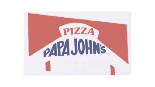 Papa John's Pizza Logo 1984