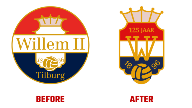 Willem II Antes e Depois Logo (história)