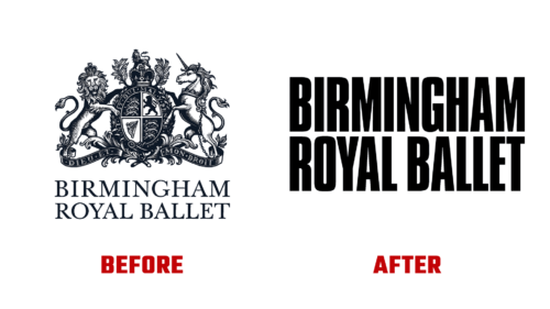 Birmingham Royal Ballet Antes e Depois Logo (historia)