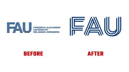 FAU Antes e Depois Logo (Historia)