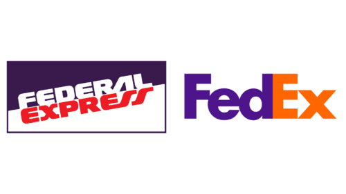 Fedex logos de empresas antes e agora