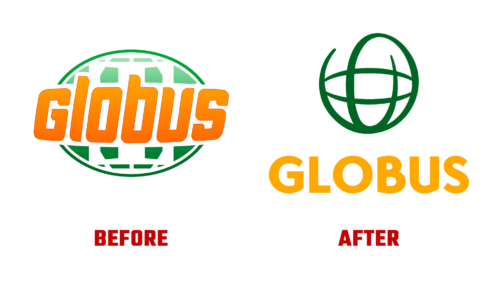 Globus Antes e Depois Logo (historia)