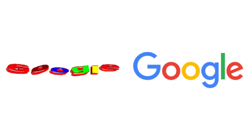 Google logos de empresas antes e agora