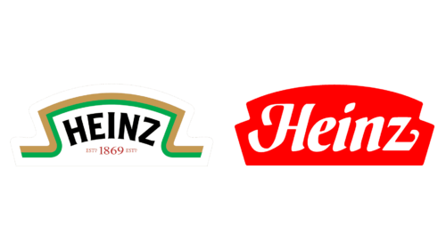 Heinz logos de empresas antes e agora