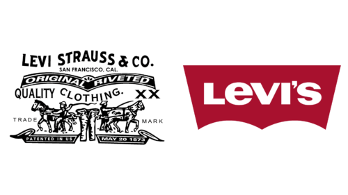 Levi’s logos de empresas antes e agora