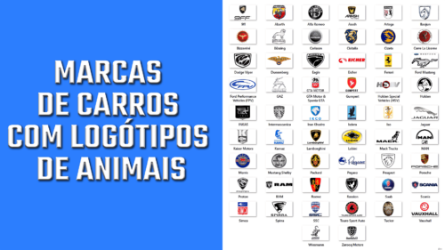 Marcas de Carros com Logótipos de Animais