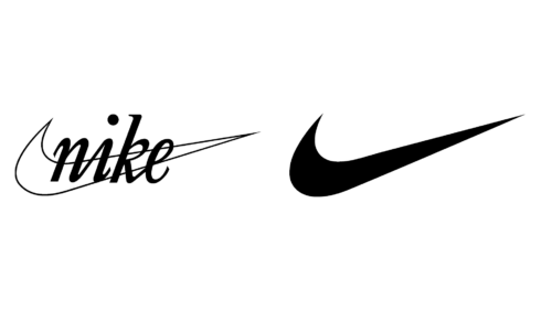 Nike logos de empresas antes e agora