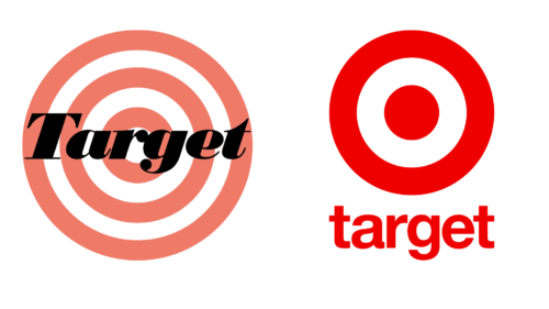 Target logos de empresas antes e agora