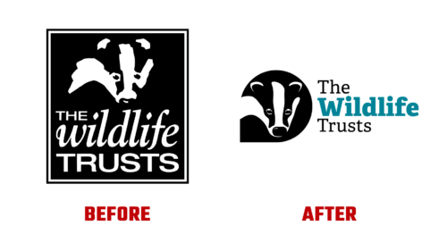 The Wildlife Trusts Antes e Depois Logo (Historia)