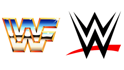 WWF E logos de empresas antes e agora