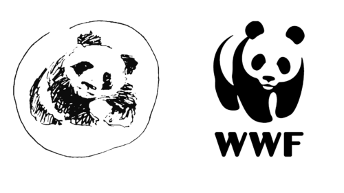 WWF logos de empresas antes e agora