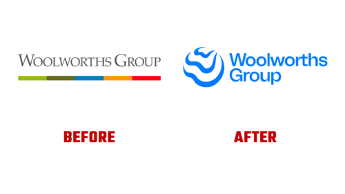 Woolworths Group Antes e Depois Logo (historia)