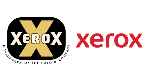 Xerox logos de empresas antes e agora