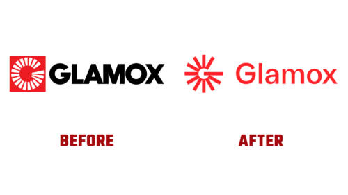Glamox Antes e Depois Logo (Historia)