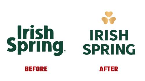 Irish Spring Antes e Depois Logo (Historia)