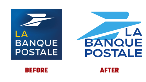 La Banque Postale Antes e Depois Logo (Historia)