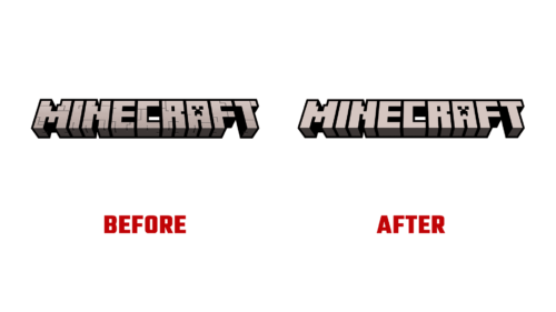 Minecraft Antes e Depois Logo (Historia)