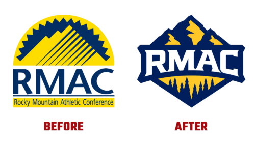 Rocky Mountain (RMAC) Antes e Depois Logo (Historia)
