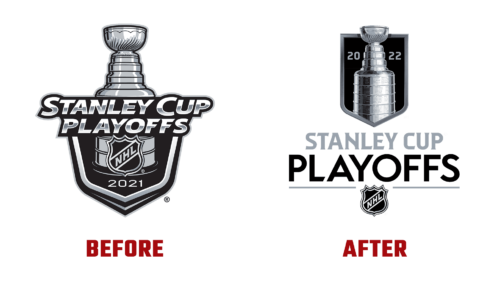 Stanley Cup Playoffs Antes e Depois Logo (Historia)