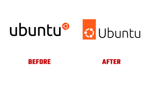 Ubuntu Antes e Depois Logo (Historia)