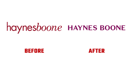 Haynes Boone Antes e Depois Logo (Historia)