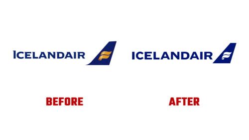 Icelandair Antes e Depois Logo (Historia)