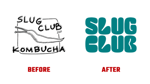Slug Club Antes e Depois Logo (Historia)
