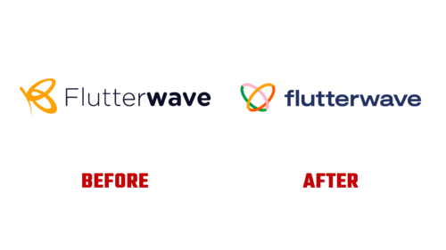Flutterwave Antes e Depois Logo (Historia)