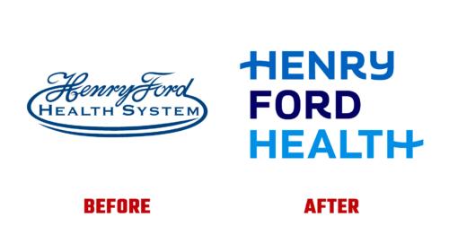 Henry Ford Health Antes e Depois Logo (Historia)