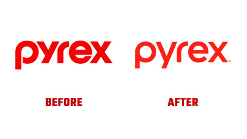 Pyrex Antes e Depois Logo (Historia)