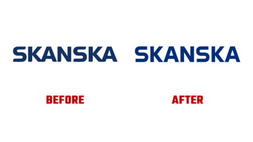 Skanska Antes e Depois Logo (Historia)